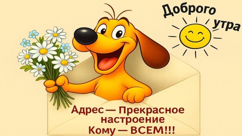 Прекрасного настроения в этот чудесный день с песенкой -пожеланием.