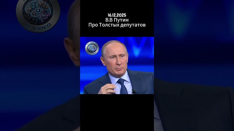 Владимир Путин 16 декабря про толстых депутатов #Путин #срочныеновости #ларисадолина #автоваз #лада