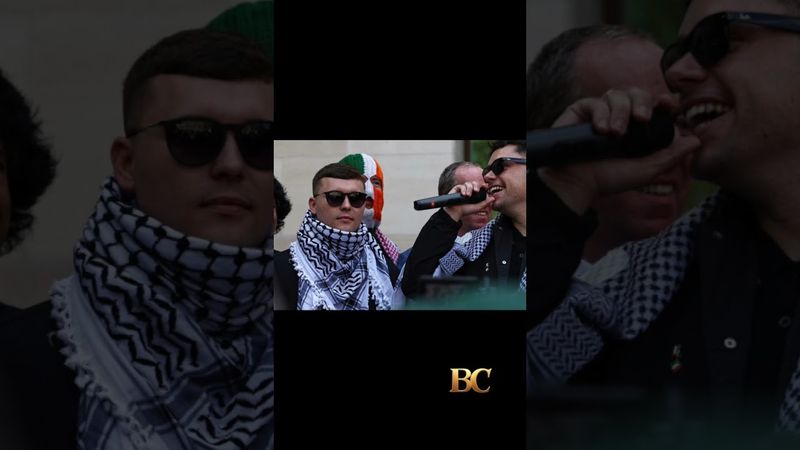 Member of Irish rap band Kneecap appears at UK court on ‘terrorism’ charge