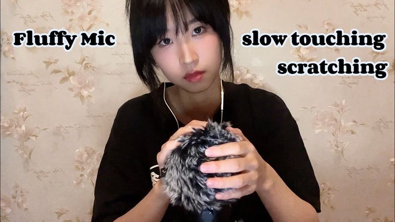 ASMR 30mins Fluffy Mic Slow Touching & Scratching for sleeping , working , studying (No talking)