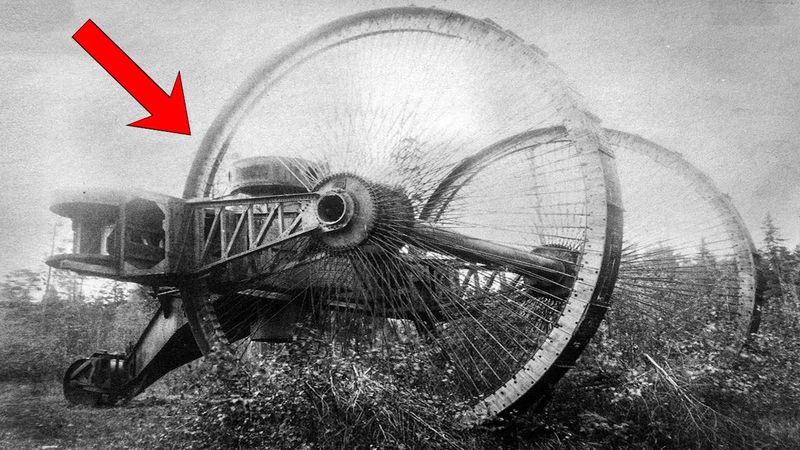 Самая странная боевая машина мира: Царь-танк с колёсами 9 метров!