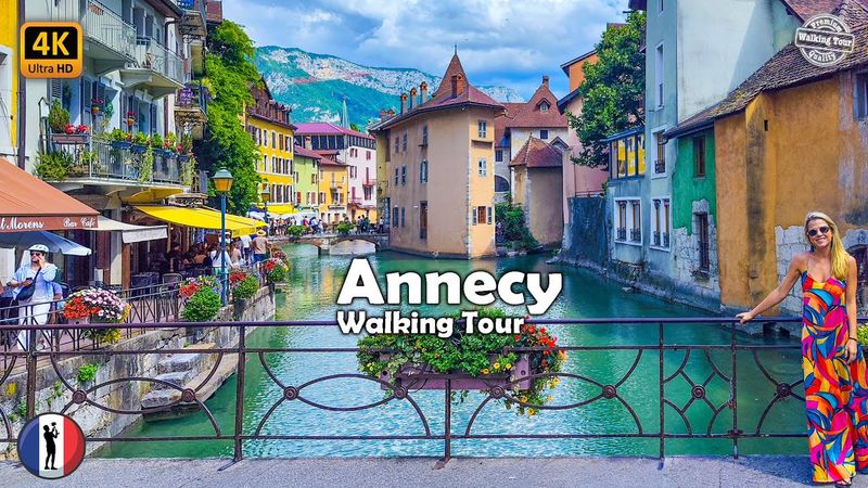 🇫🇷 Annecy, France: The Most Beautiful City of French Alps - Walking Tour 4k/60fps
