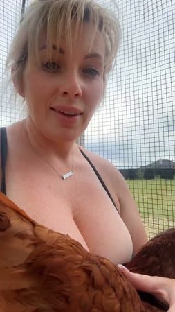 Just a little taste test is all he wants #chickenmom #doberman