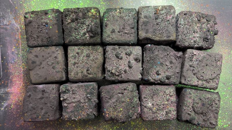 Guess with me the color of these Black Pasted Blocks