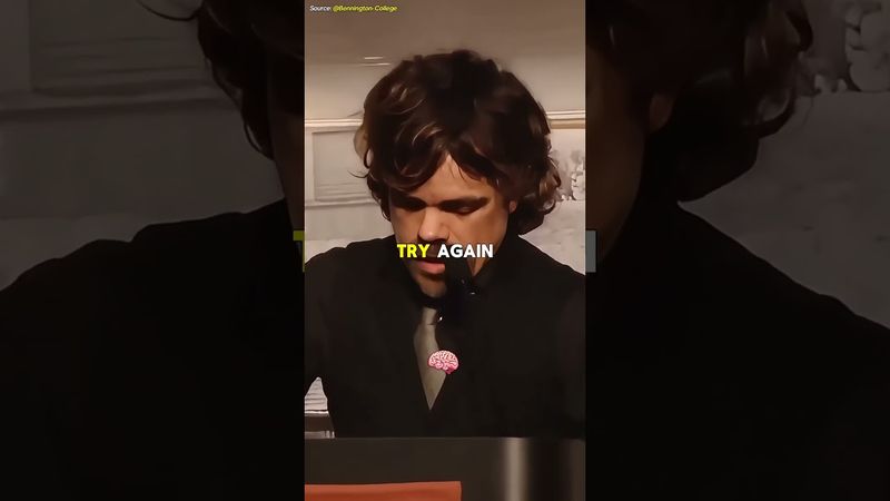 "Ever tried Ever failed No matter Try again Fail again Fail better" - Peter Dinklage 💪✨