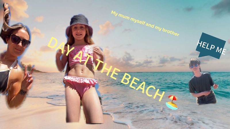 A day  at the beach with the Duttons btw DONT mind the photo you saw when you clicked this video