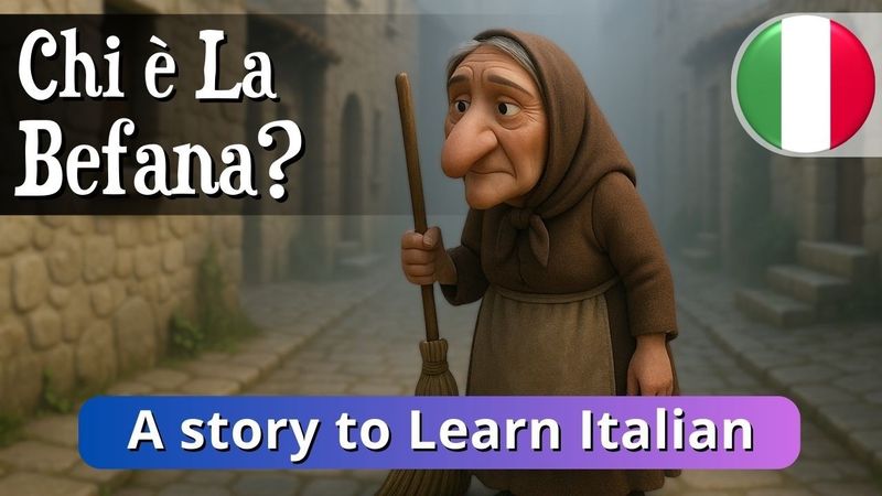 Easy Italian Story for Beginners | The Legend of La Befana (A1–A2)