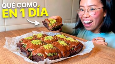 Qué Como en 1 DÍA 😋 | Onigiris, Brownie de Chocolate Dubai, Pollo al Limón...
