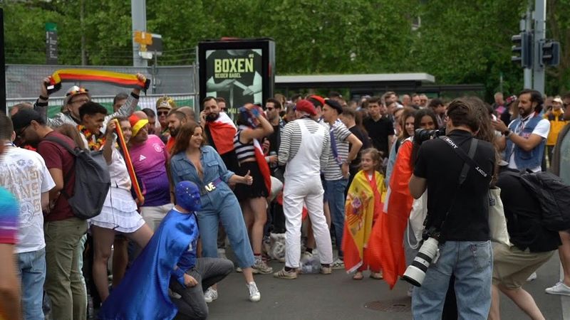 Dressed-up Eurovision fans arrive in Basel ready for final | AFP