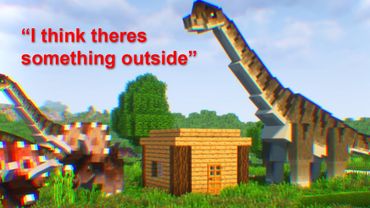 2 Idiots Attempt to Survive Jurassic Minecraft