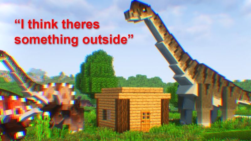 2 Idiots Attempt to Survive Jurassic Minecraft