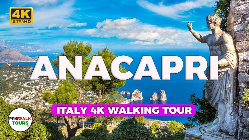 Anacapri, Italy: A Scenic Walking Tour from Ancient Steps to Mountain Peaks 4K60fps