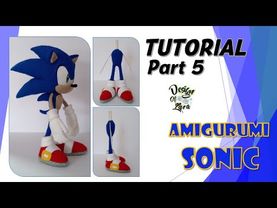 Tutorial Part 5 - Amigurumi Sonic / あみぐるみソニック / 阿米古鲁米 索尼克 / Амигуруми Соник 【SONIC ソニック Соник】