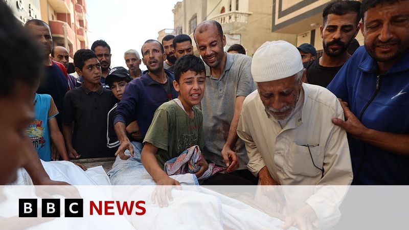 Children fetching water killed in Israeli strike in Gaza, medics say | BBC News