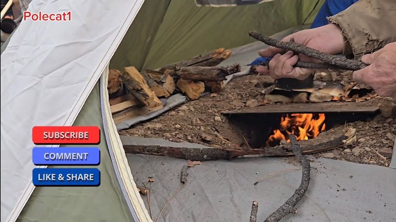 Underground tent heater way better than a wood stove #Gerber