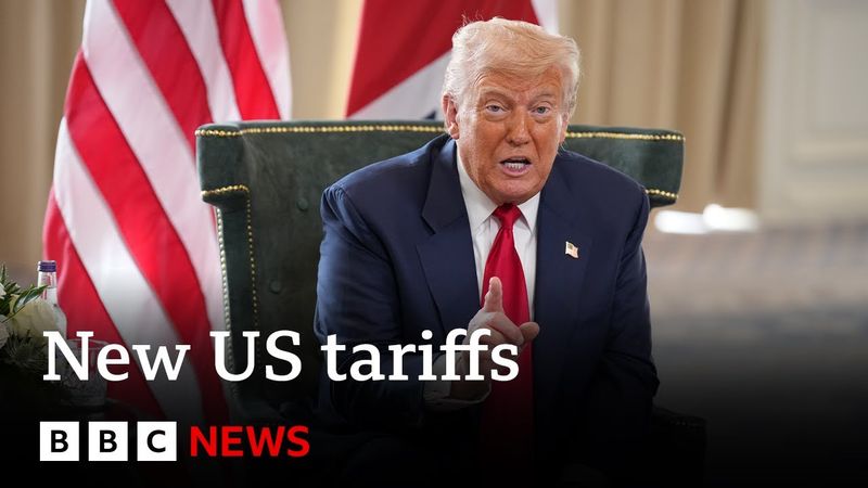 Stock markets open lower after US announces new tariffs on more than 90 countries | BBC News