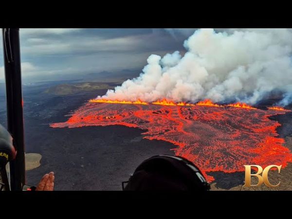 Iceland volcano erupts, prompting evacuation of town and geothermal spa