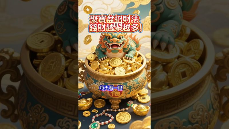 聚寶盆招財法！錢財越聚越多，財神天天來！#生肖  #運勢  #玄學 #風水
