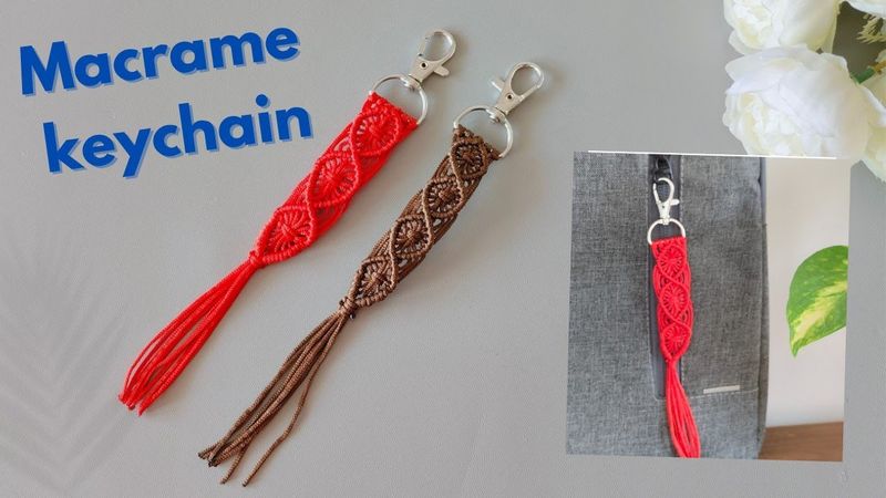 DIY macrame friendship Keychain 🔖🔖