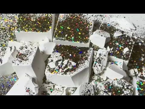 Tray of Fresh Glittery Gym Chalk