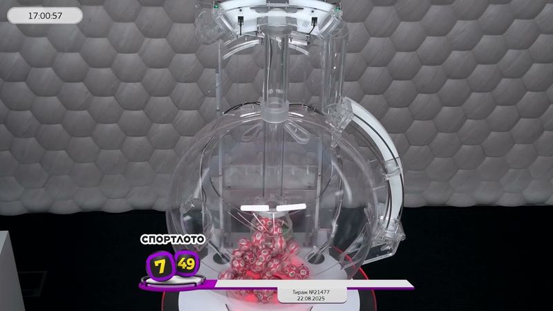 Столото представляет | Лотерея «Спортлото «7 из 49». Тираж № 21477 от 22.08.2025 г.