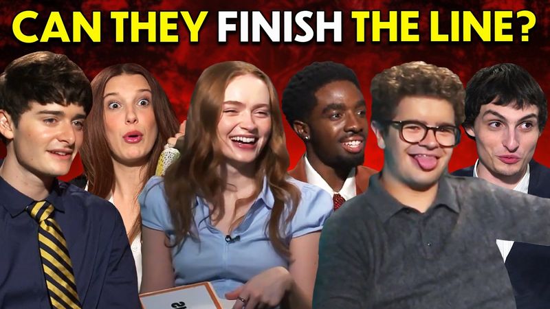 Cast of Stranger Things Tries To Finish The Line!