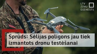 Aizsardzības ministrs: Mums ir unikāla iespēja testēt dronus dažādos apstākļos Sēlijas poligonā