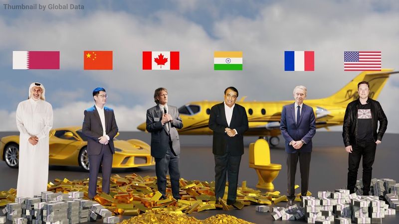 Richest Person by Country | Wealthiest People Worldwide in 3D