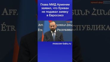 Глава МИД Армении заявил, что Ереван не подавал заявку в Евросоюз