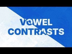 Контрасты гласных в английском.