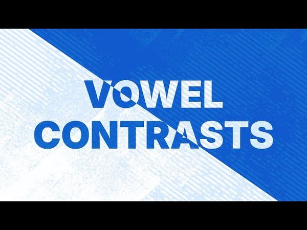 Контрасты гласных в английском.
