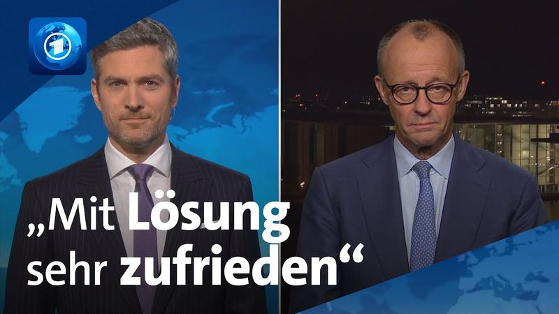 Bundeskanzler Merz zu EU-Gipfel: "Alle drei Ziele sind erreicht" | tagesthemen-Interview