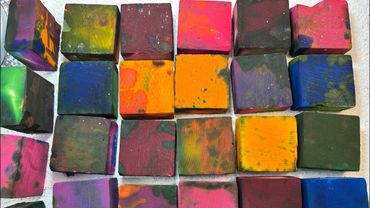 Multicolor Dyed Chalk | Oddly Satisfying