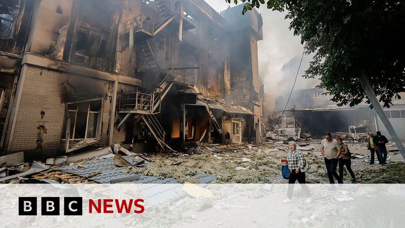 Russian strikes in Ukraine hit Kyiv and kill two in Odesa | BBC News