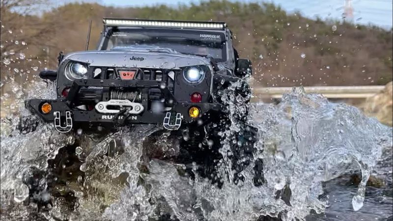 Axial SCX10 III Wrangler Rubicon JK(Hard body) Off-road Driving 4X4 RC Car No.2