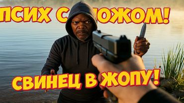 Псих с ножом против КОПА и свинец в задницу! Перестрелка с полицией Жесть Угар и Приколы