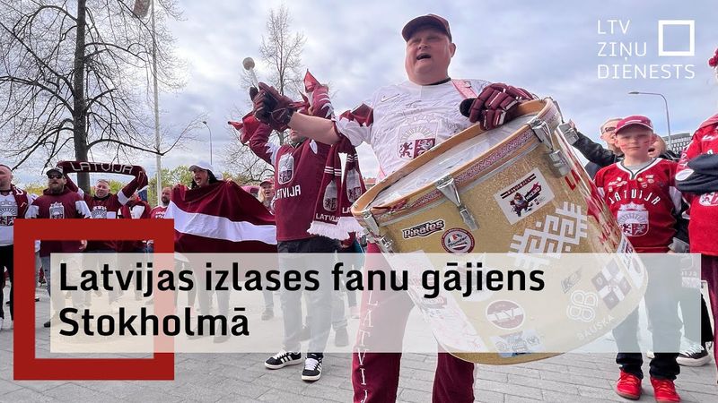 Latvijas fanu gājiens Zviedrijā