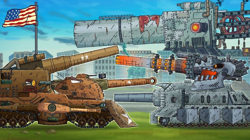 ГУСТАВ УНИЧТОЖИТ НАШ ГОРОД! Американские монстры обороняют!