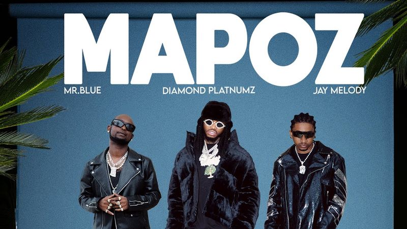 Diamond Platnumz Ft Mr. Blue & Jay Melody - Mapoz (Official Lyric Video)