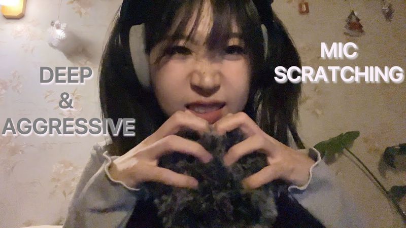 ASMR 30 mins Deep & Aggressive Mic Scratching(turn your volume down before clicking on⚠️)