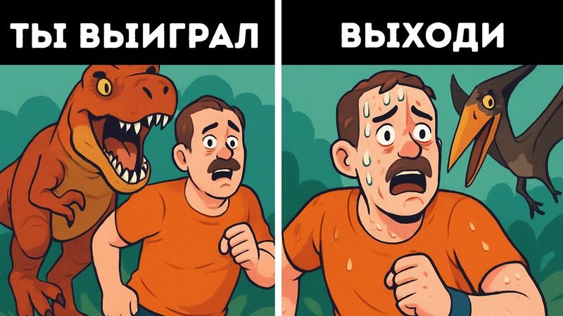 Сможете ли вы обогнать динозавра? Вас ждут захватывающие испытания с дикими животными!