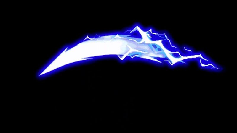Lightning Slash Sword Effect Black Screen