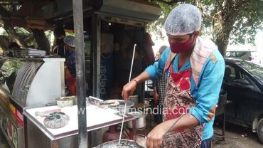 Om Food Corner is serving lunch, Tandoori roti, butter Naan with Kadhai paneer and rajma