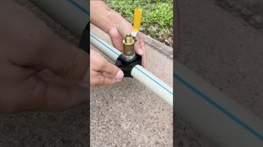 The Fastest Way to Install a Pipe Tap Fitting! #diyhacks #handytools #tap