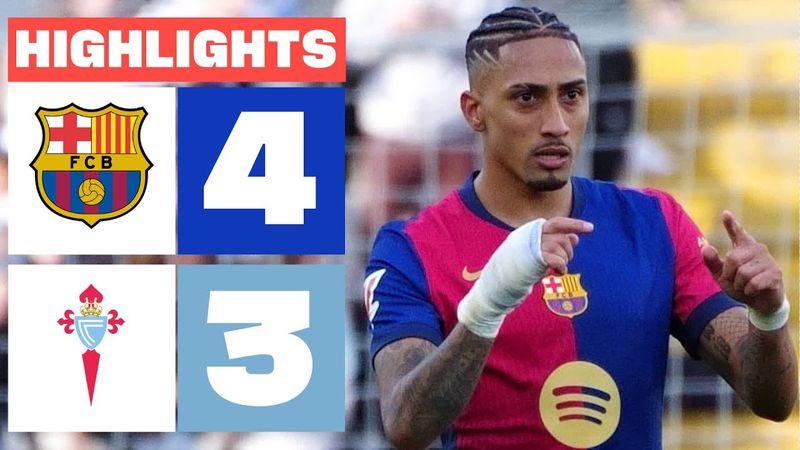 FC BARCELONA 4 - 3 RC CELTA  I HIGHLIGHTS LALIGA EA SPORTS