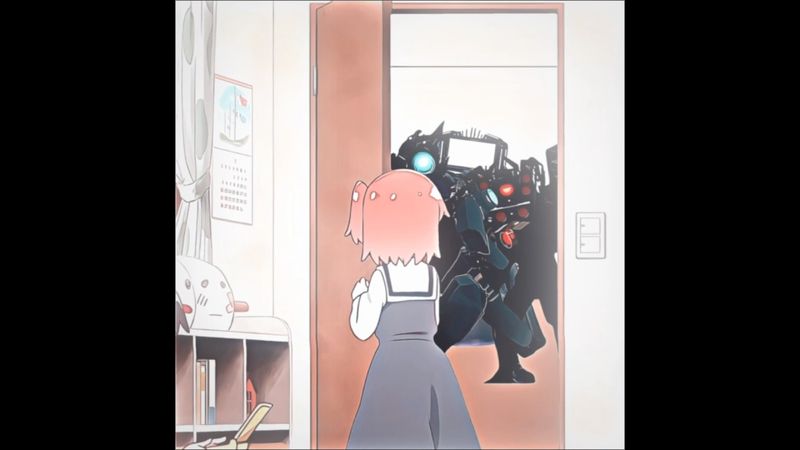 Titan’s teleported in Anime💀☠️ #skibiditoilet #edit #fypシ