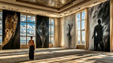 These are all images on people in their quiet spaces just taking a mo...