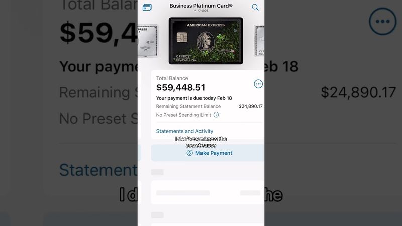 How I Got the Black AMEX Card! #Shorts