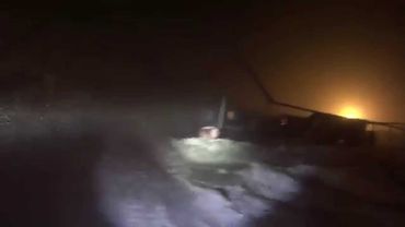 Тундра метель в городке