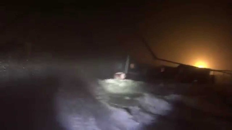 Тундра метель в городке